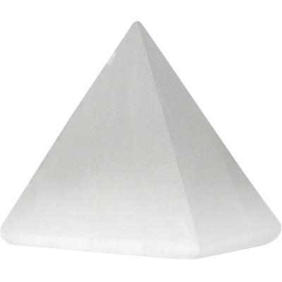 Selenite Pyramid 10x10cm