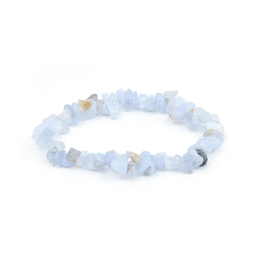 Crystal Chip BRACELET BLUE LACE AGATE