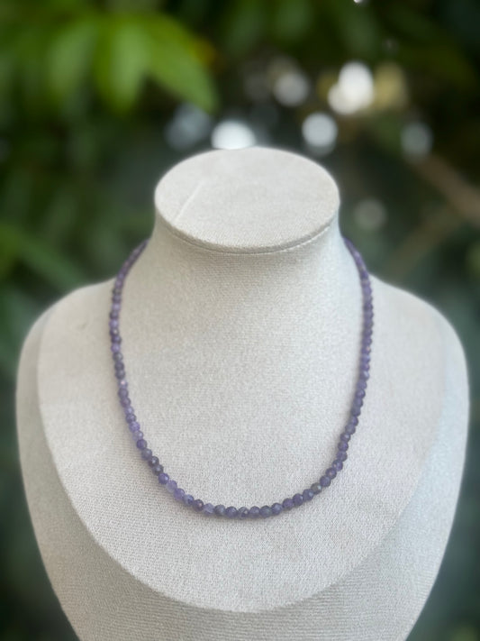 Faceted Necklace Amethyst