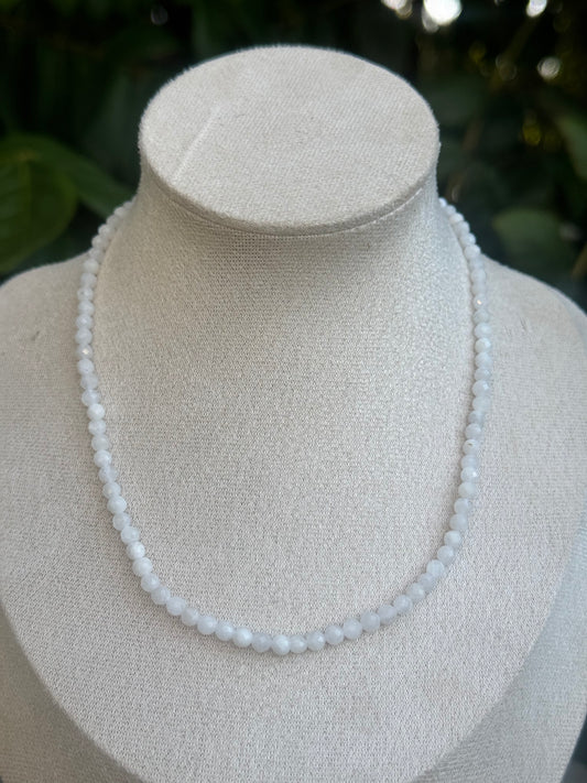 Faceted Necklace Moonstone