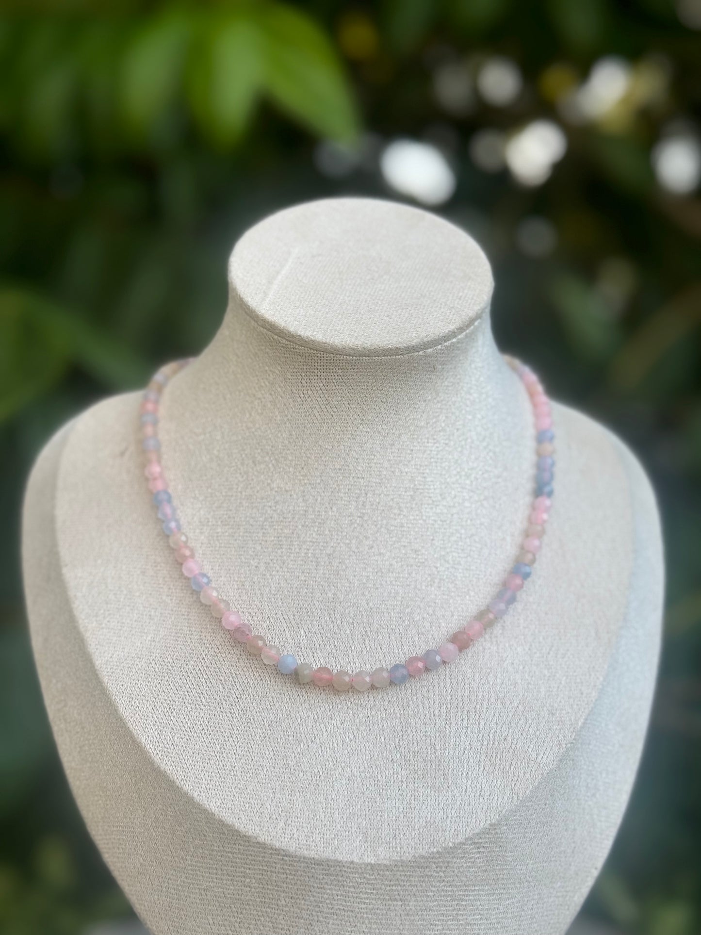 Faceted Necklace Morganite
