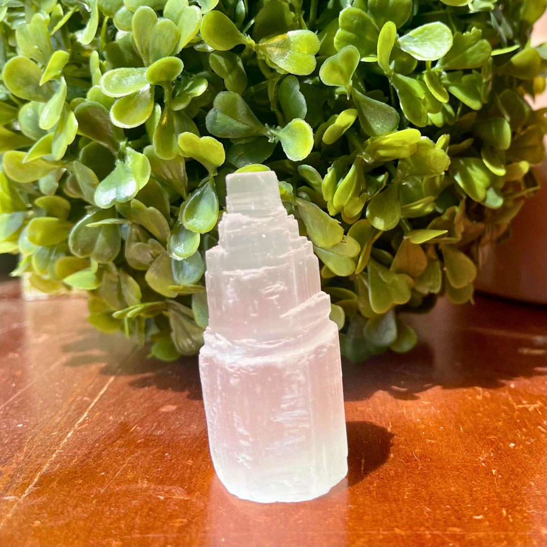 Selenite Mini Castle 6-7 cm