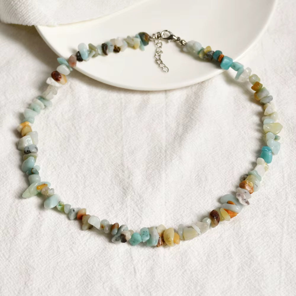 Crystal Chip Necklace Amazonite