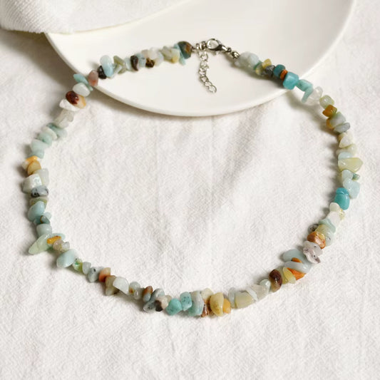 Crystal Chip Necklace Amazonite
