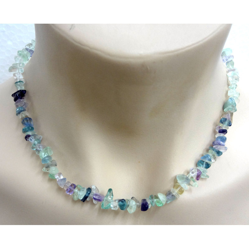 Crystal Chip Necklace Fluorite