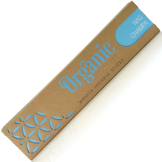 ORGANIC Goodness Masala Incense NAG CHAMPA 15g BOX